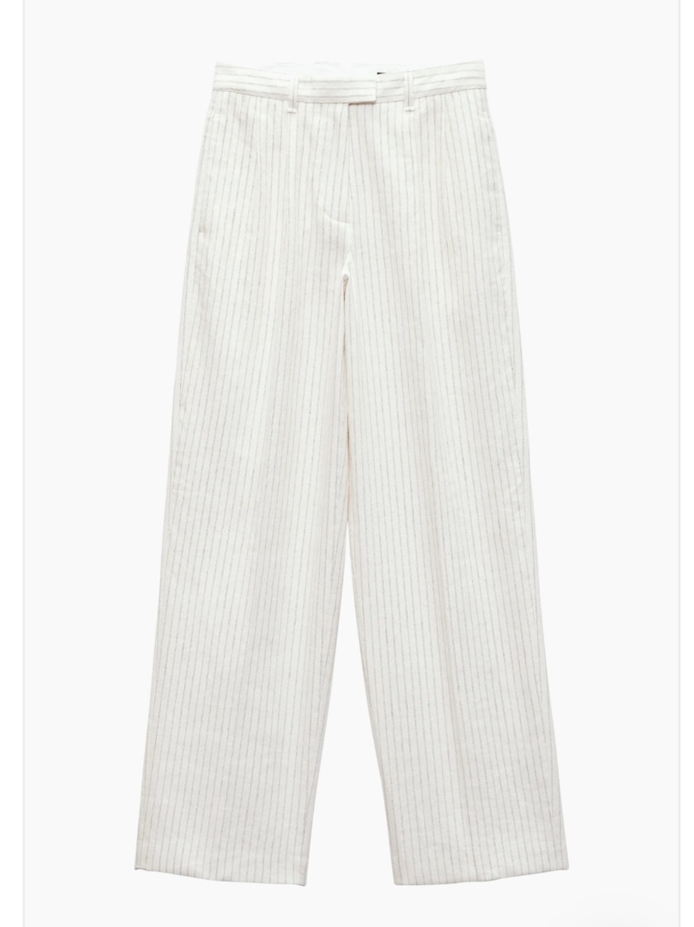 rag & bone White Pinstripe Trousers